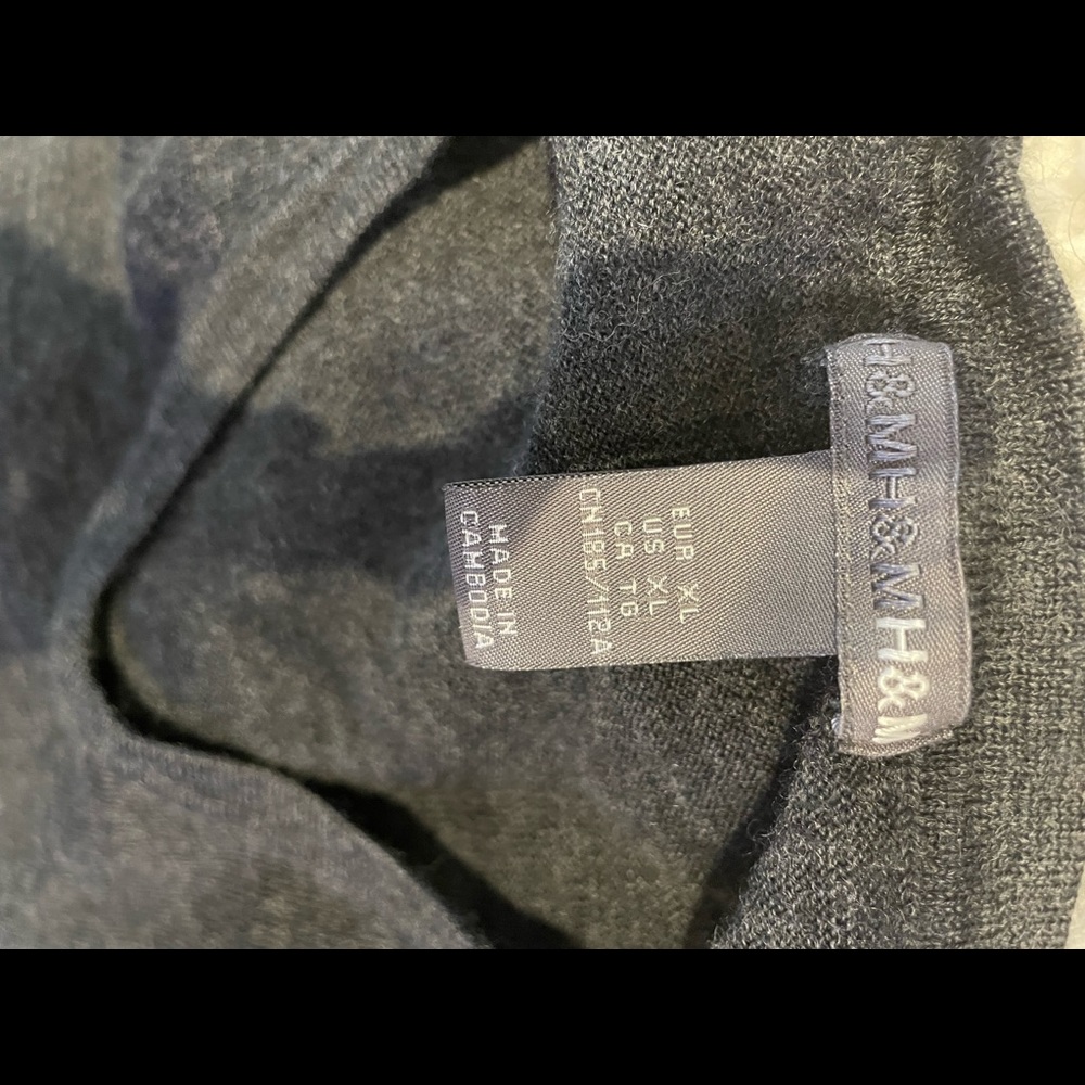 H and m blue sweater size XL
